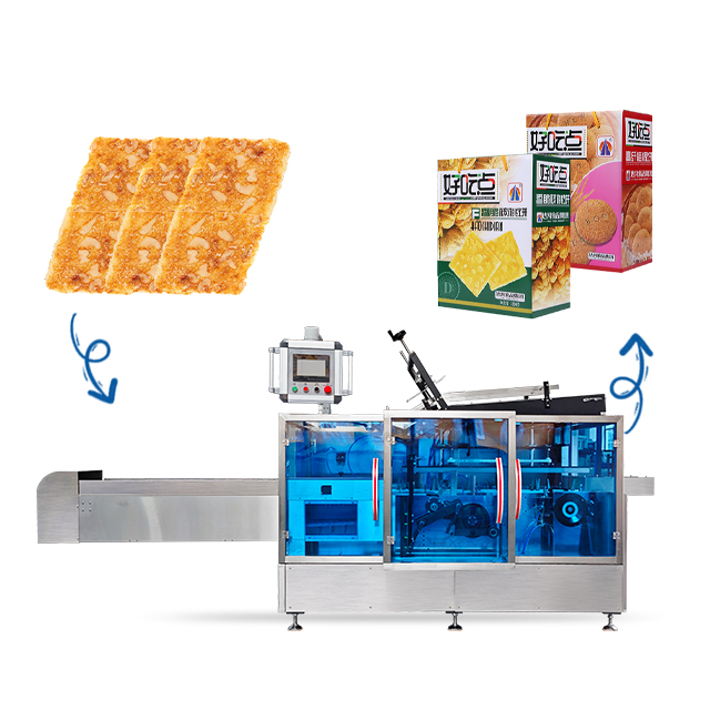 High-Speed Automatic Cookies Cartoning Machine | Efficient Biscuits Packaging Solution