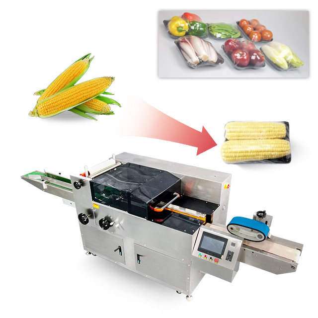 HIQPACK Fruit & Vegetable High Speed Cling Film Packaging Machin